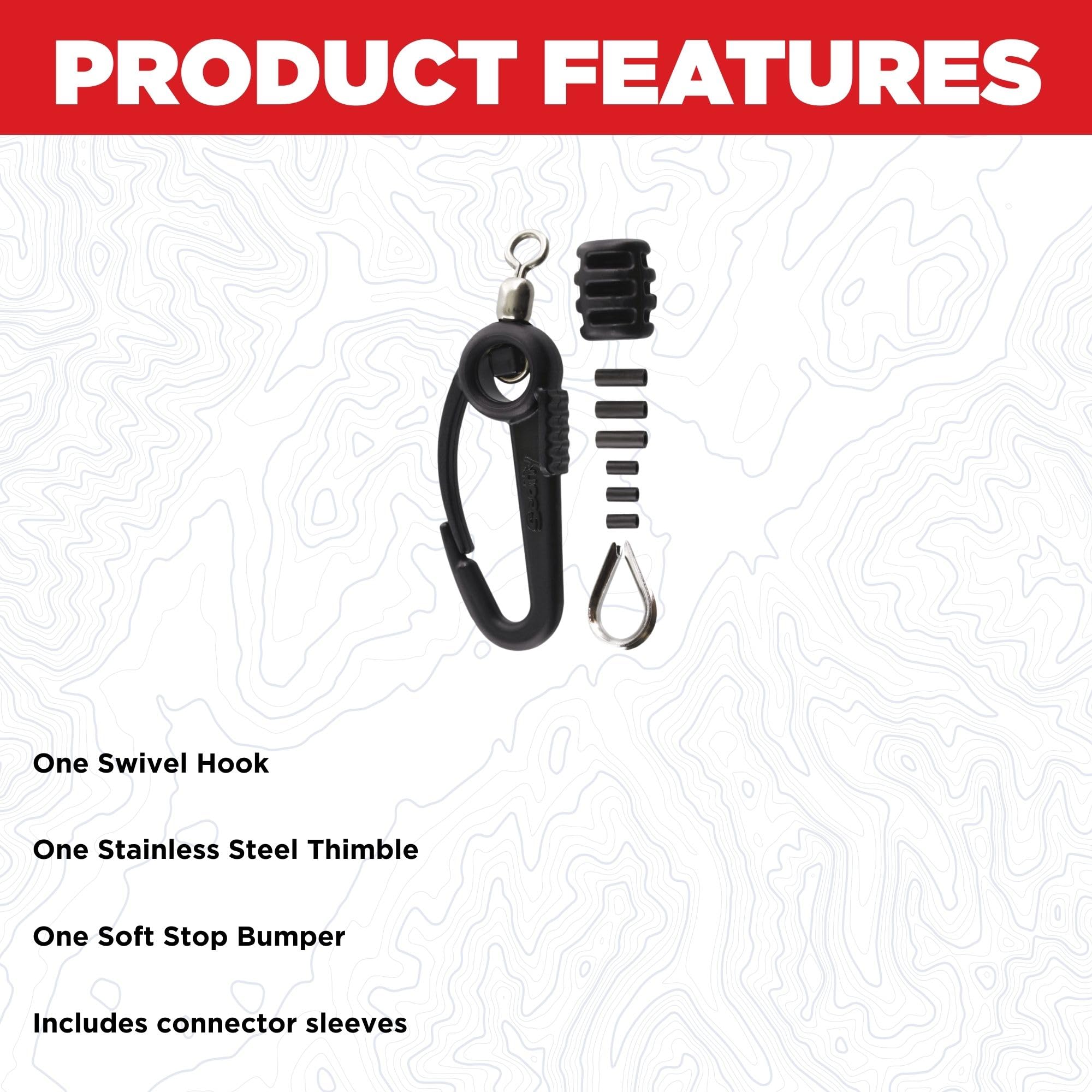 Scotty 1154 Terminal Kit components: durable thimble and bumper for reliable connections.