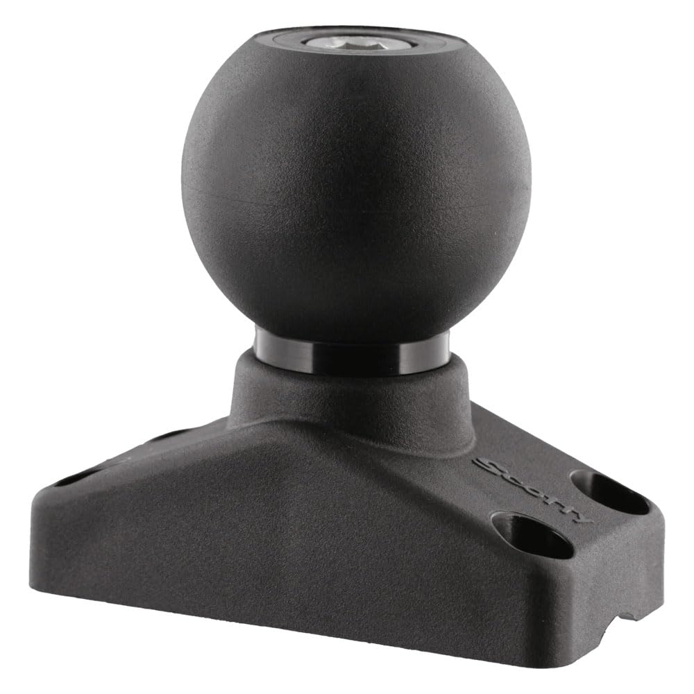 Scotty 176 base top view illustrating compact profile for easy gear attachment