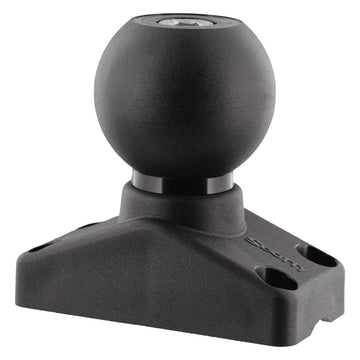 Scotty 176 base top view illustrating compact profile for easy gear attachment