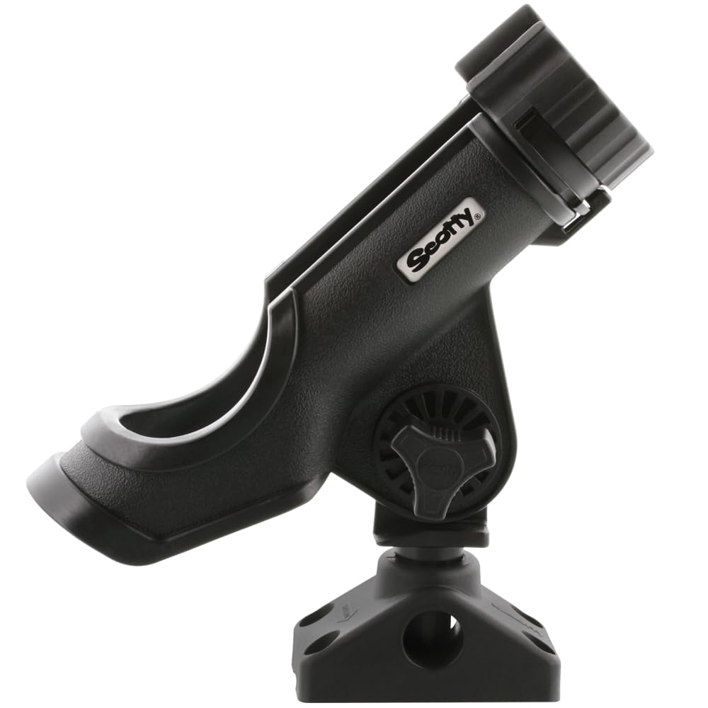 Scotty 241 Side/Deck Mount detail illustrating versatile mounting options