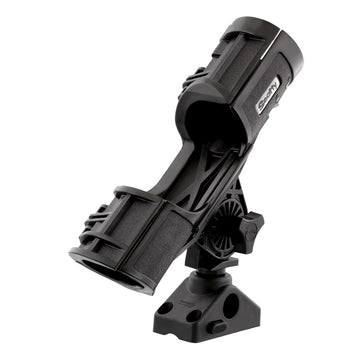 Scotty 241L lock-down mount keeps gear secure during travel.