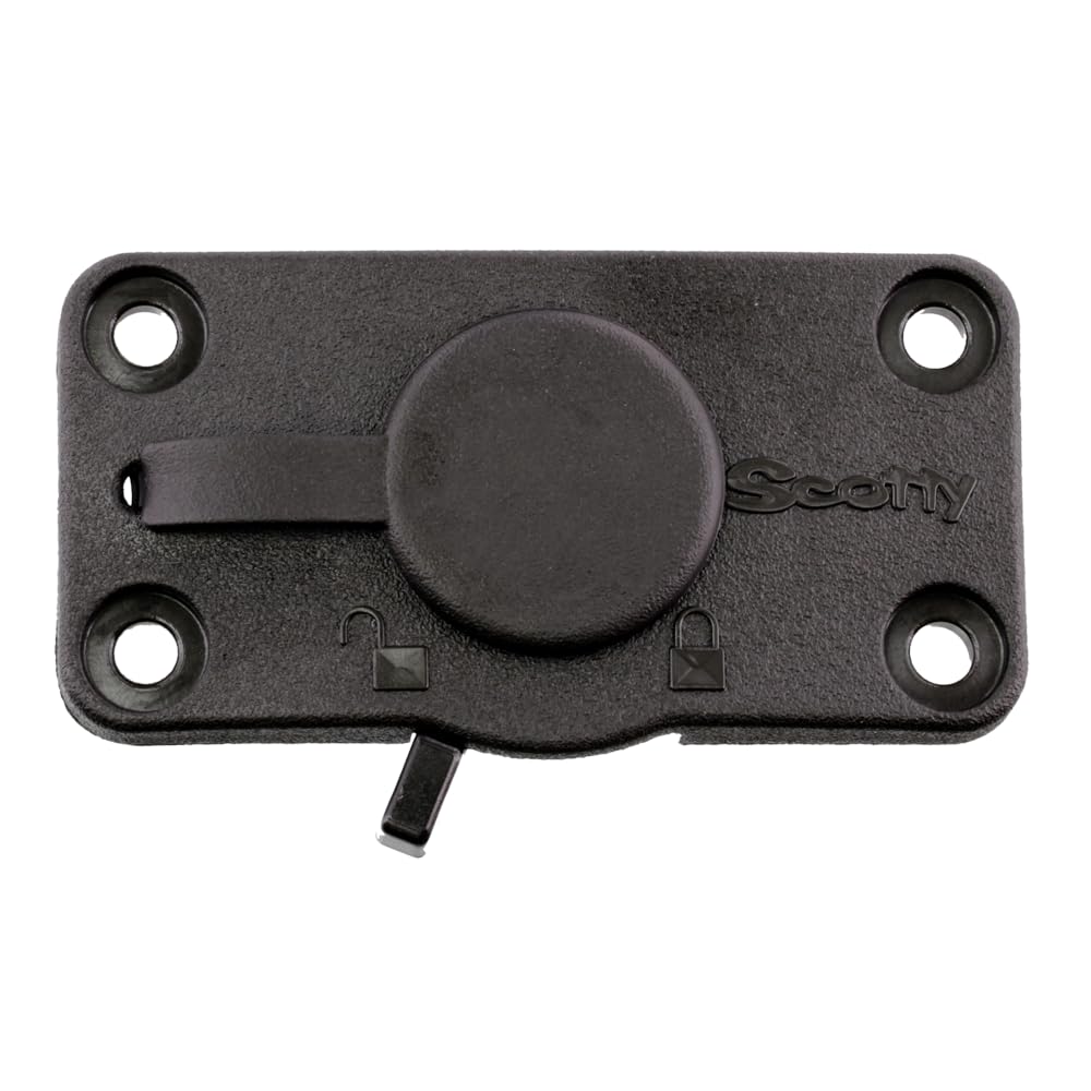Scotty mount footprint is 4 in by 2 in by 2 in for precise alignment.