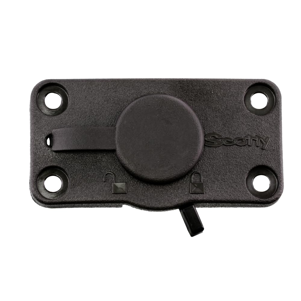 Scotty 244L-BK compatible with all Scotty post mount rod holders for versatile setups.