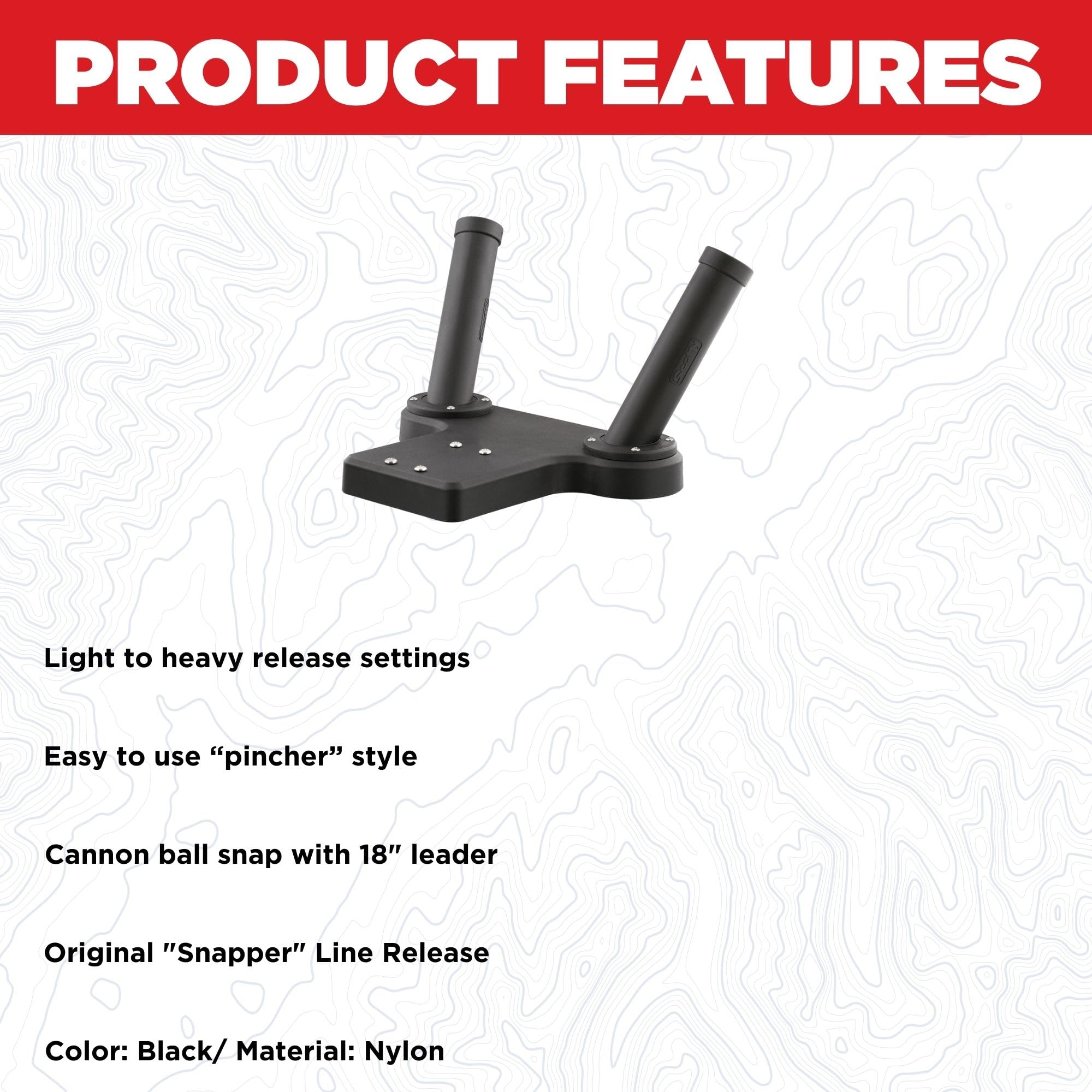 Scotty 247 tube-style dual rod holder demonstrates two-rod configuration for travel.