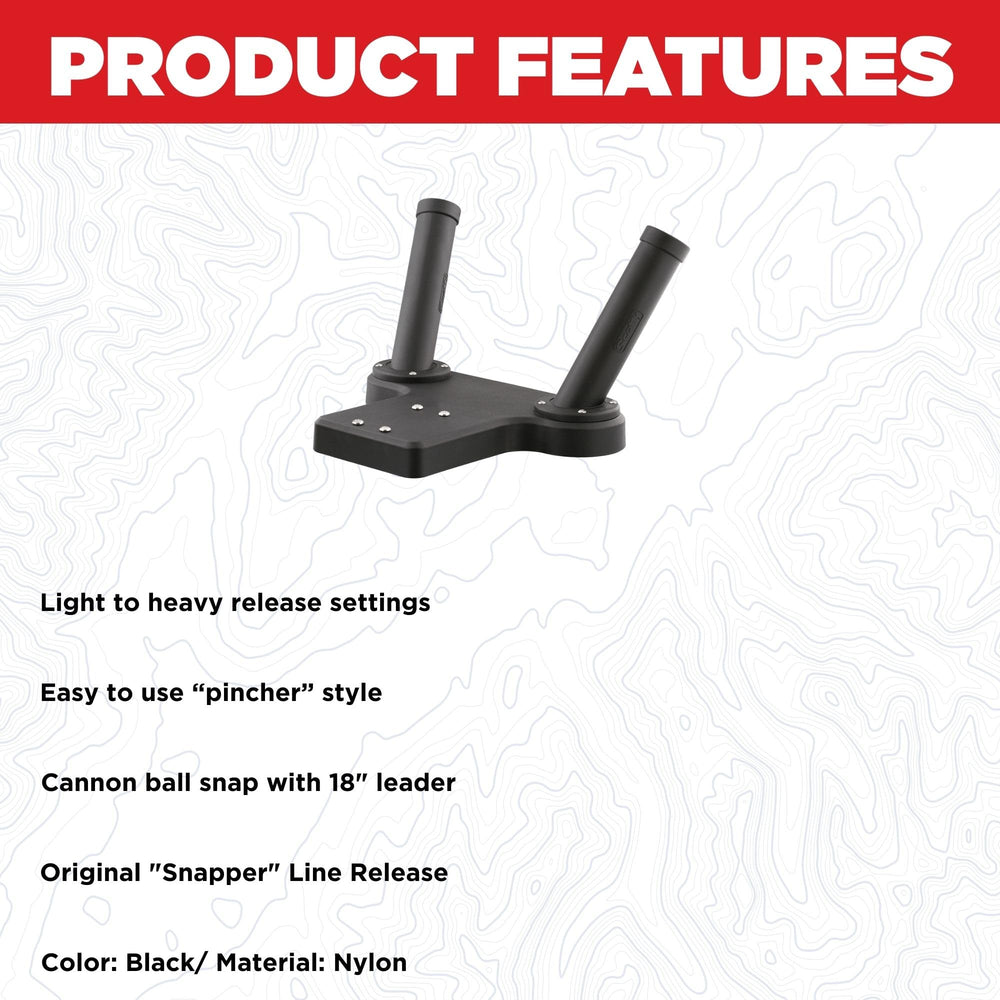 Scotty 247 tube-style dual rod holder demonstrates two-rod configuration for travel.
