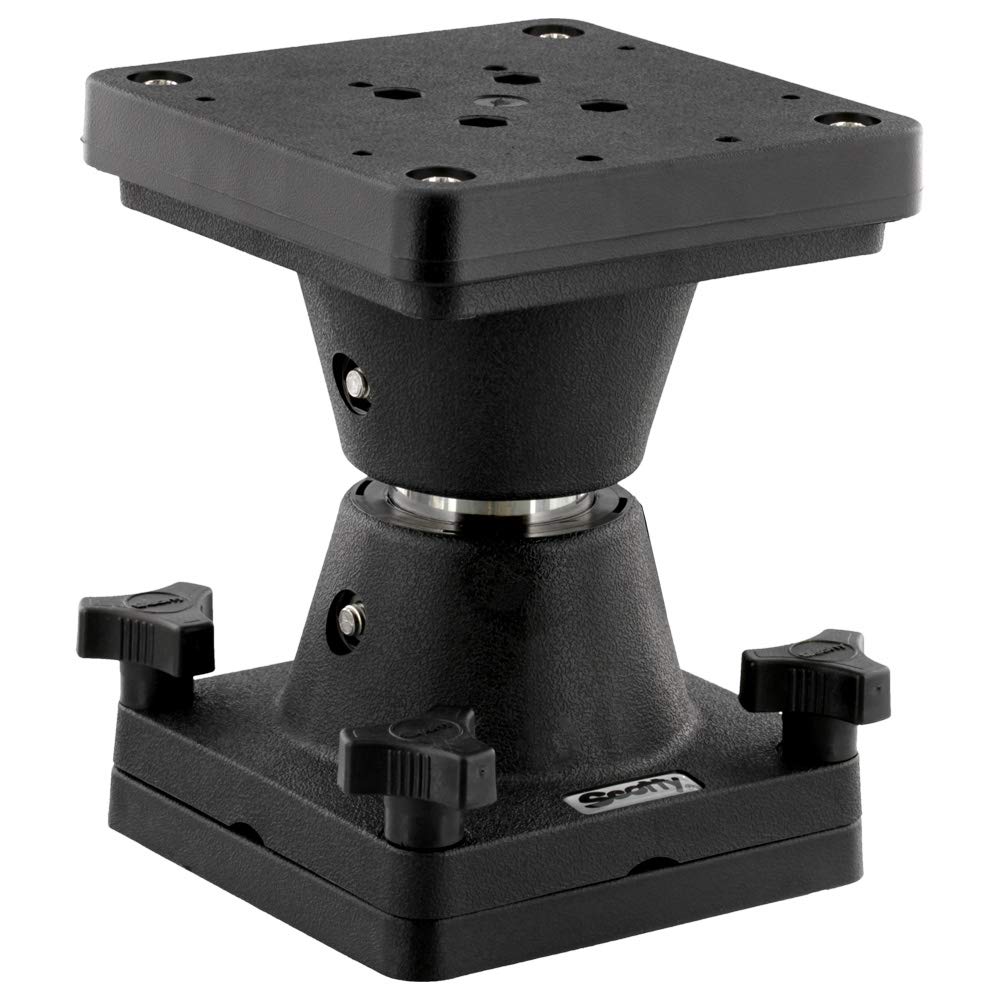 Scotty 2606 downrigger riser 6in demonstrates enhanced clearance on boats with low gunnels.