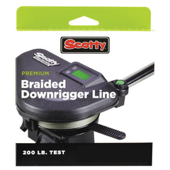 Scotty 2700K power braid downrigger line 200 ft spool in black for smooth trolling.