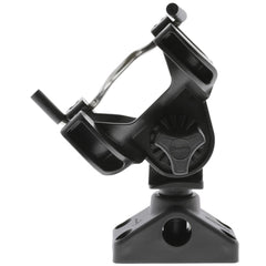 Scotty 290 R-5 rod holder in black with secure, quick-release access on deck.