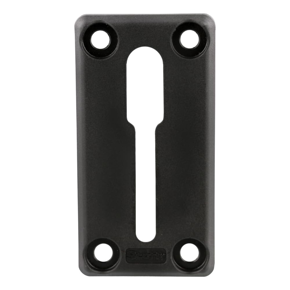 Scotty 439BK 16-inch slide track mounted on kayak for flexible gear placement