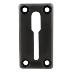 Scotty 439BK 16-inch slide track mounted on kayak for flexible gear placement