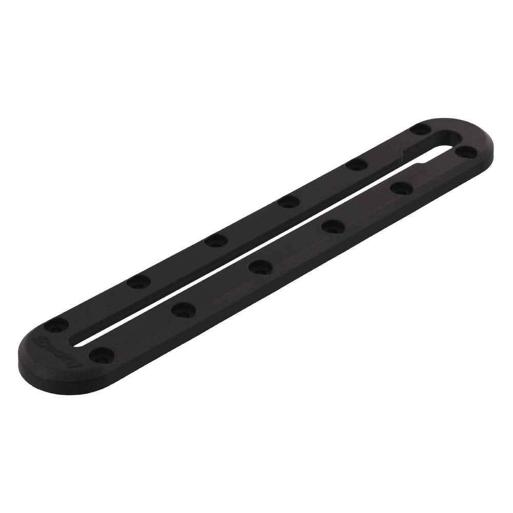 Edge detail of the track illustrating slim profile and fast mounting options.