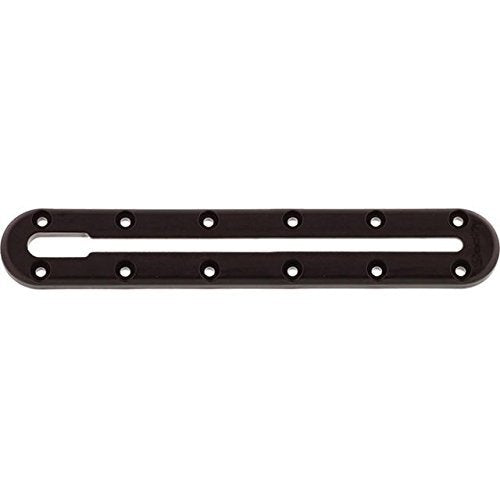 Close-up of Scotty low-profile track highlighting corrosion-proof construction for watercraft.