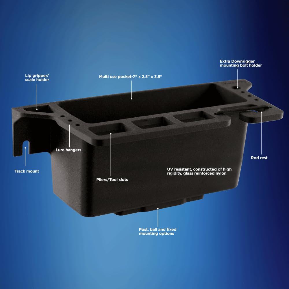 Scotty 451 Mini Gear Caddy durable materials resist harsh marine conditions.