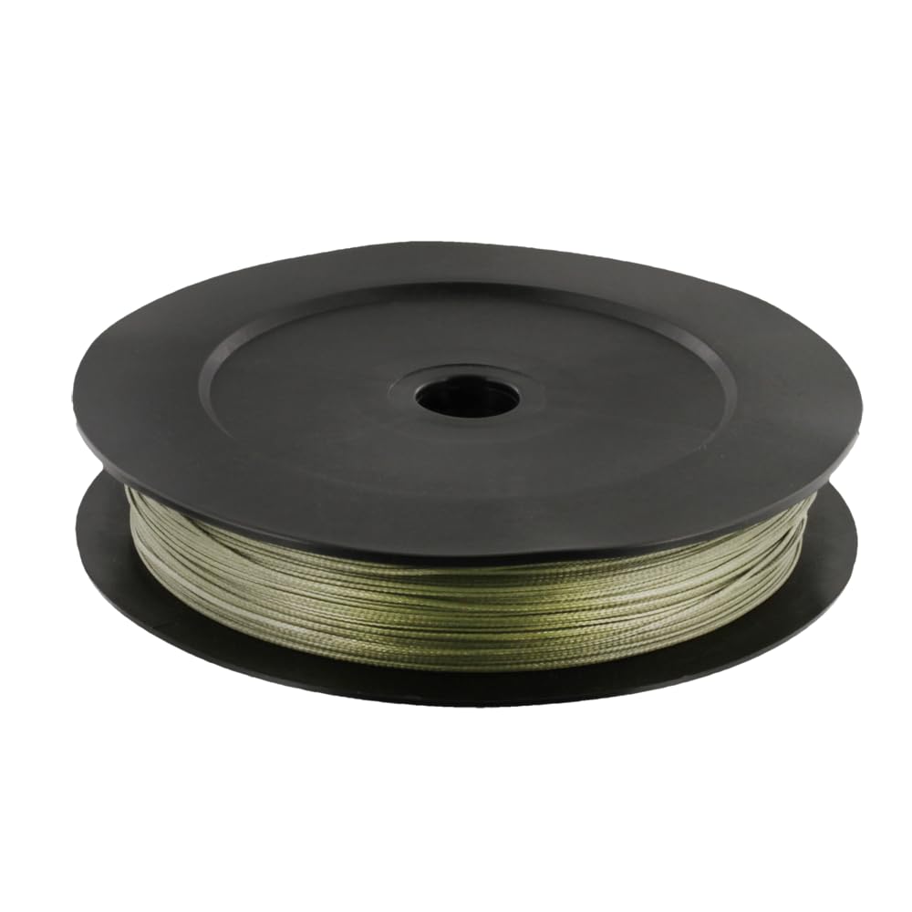 Scotty black braided downrigger line closeup highlights strength and weave.