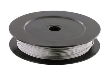 Scotty downrigger line on spool demonstrates low stretch and durable performance.
