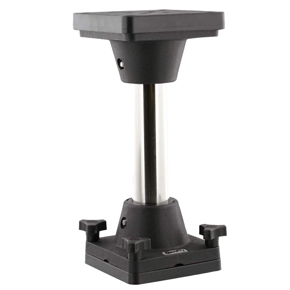 Scotty downrigger riser assembly mounts securely to brackets for steadier setups.