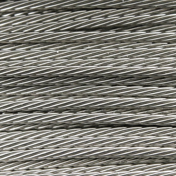 Scotty Downriggers 150lb cable closeup reveals corrosion-resistant stainless steel.
