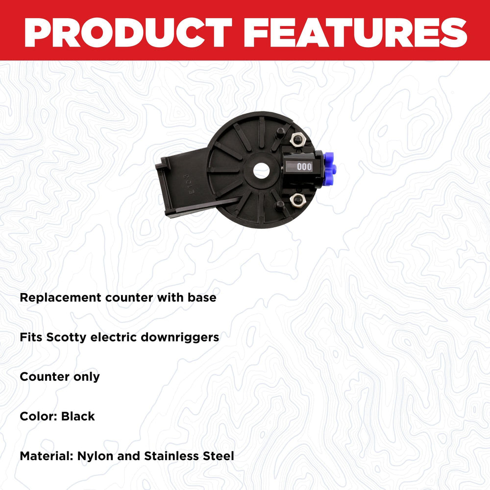 Replacement counter for Scotty electric downriggers, Canada origin
