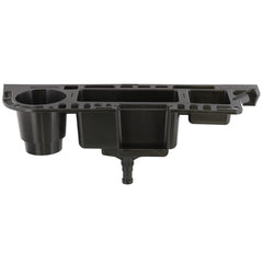 Scotty Gear Caddy Black on boat keeps tools organized and within reach.