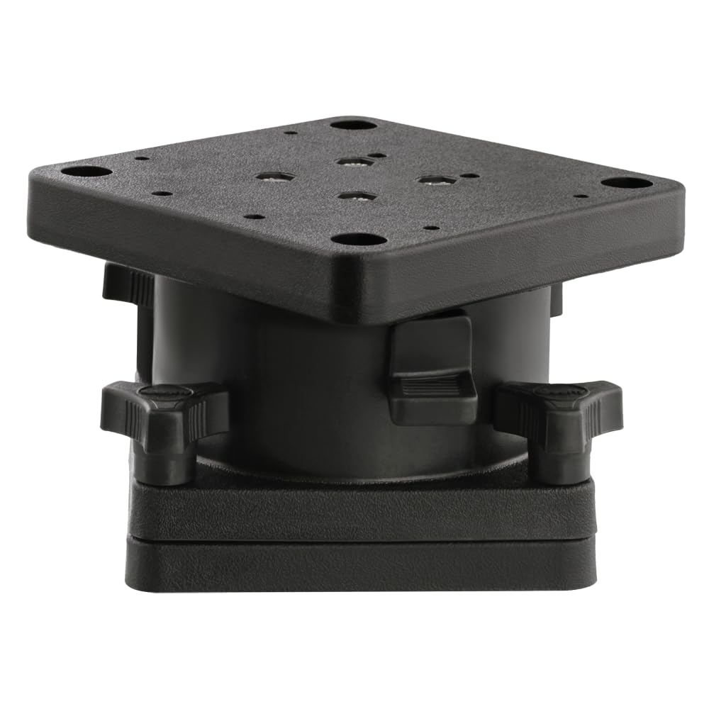 Scotty 1026 mount showing easy stainless steel knobs for fast setup.