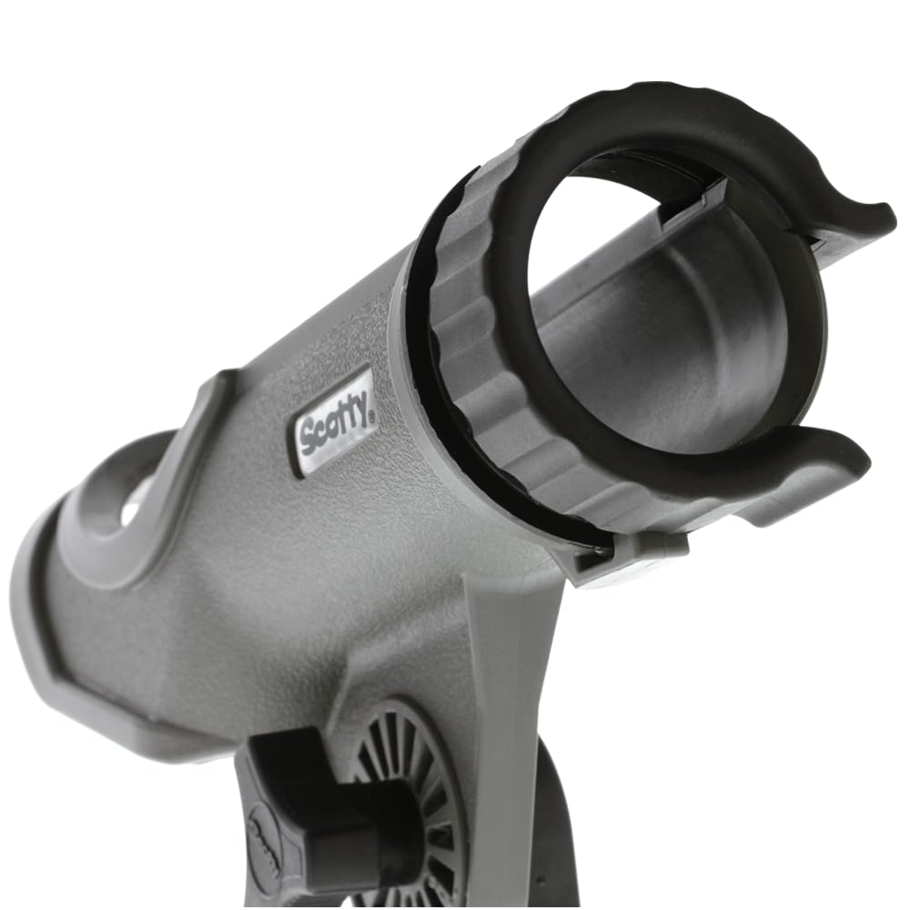 Scotty Power Lock Rod Holder Grey 360-degree rotation for precise positioning