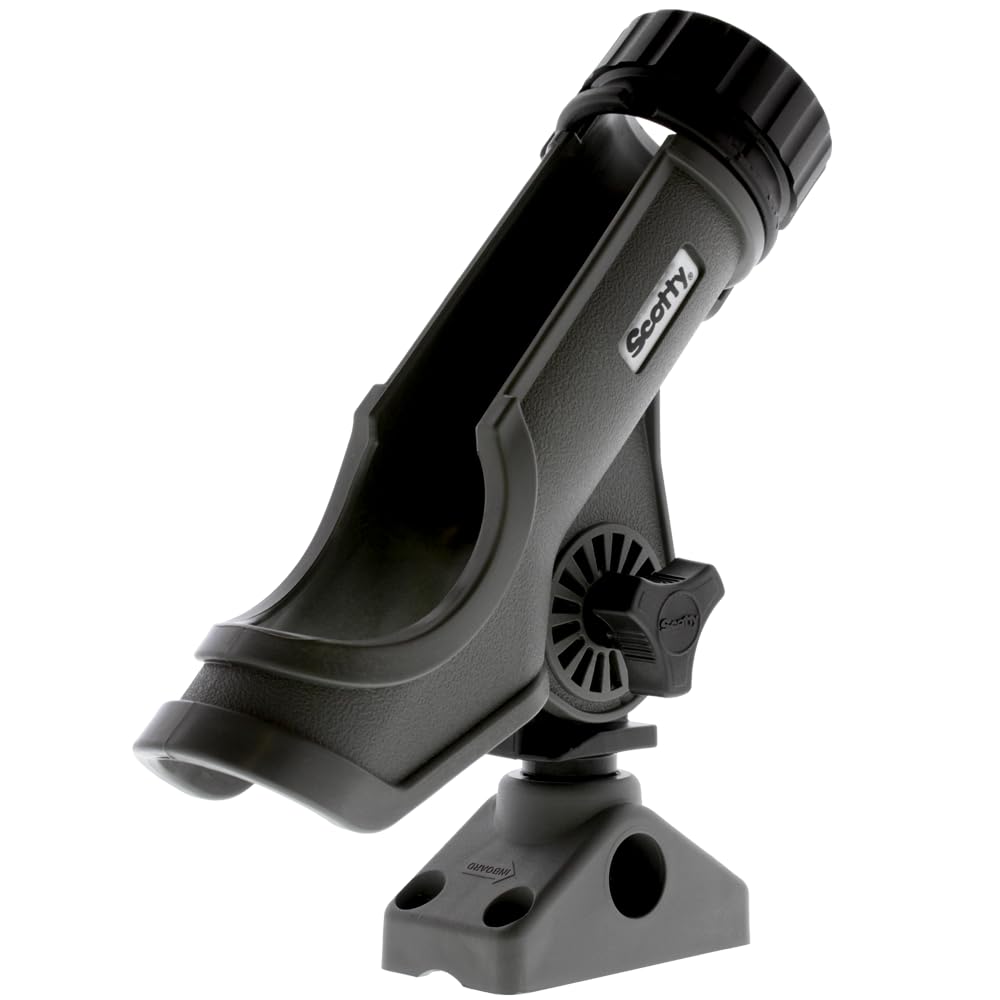 Scotty Power Lock Rod Holder Grey universal cradle fits many reels and rigs