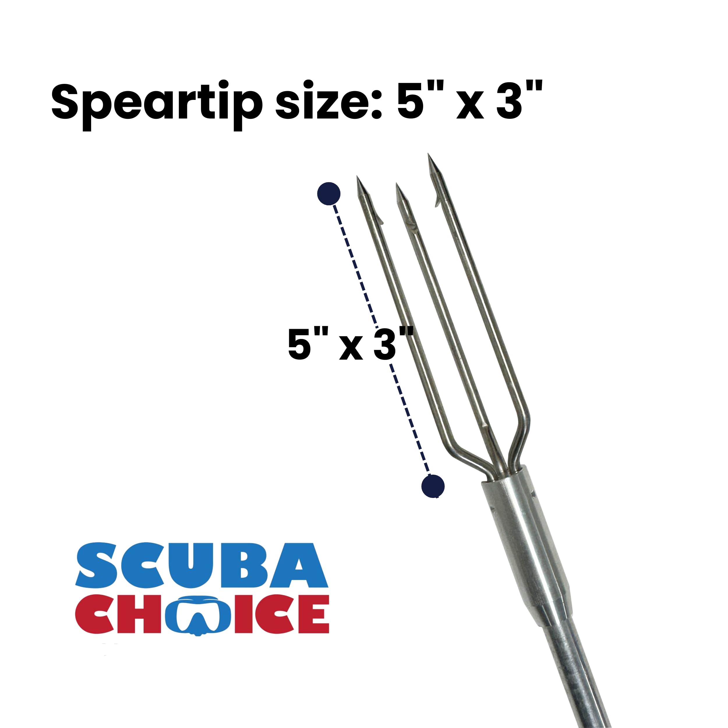 Corrosion-resistant aluminum pole spear used in saltwater