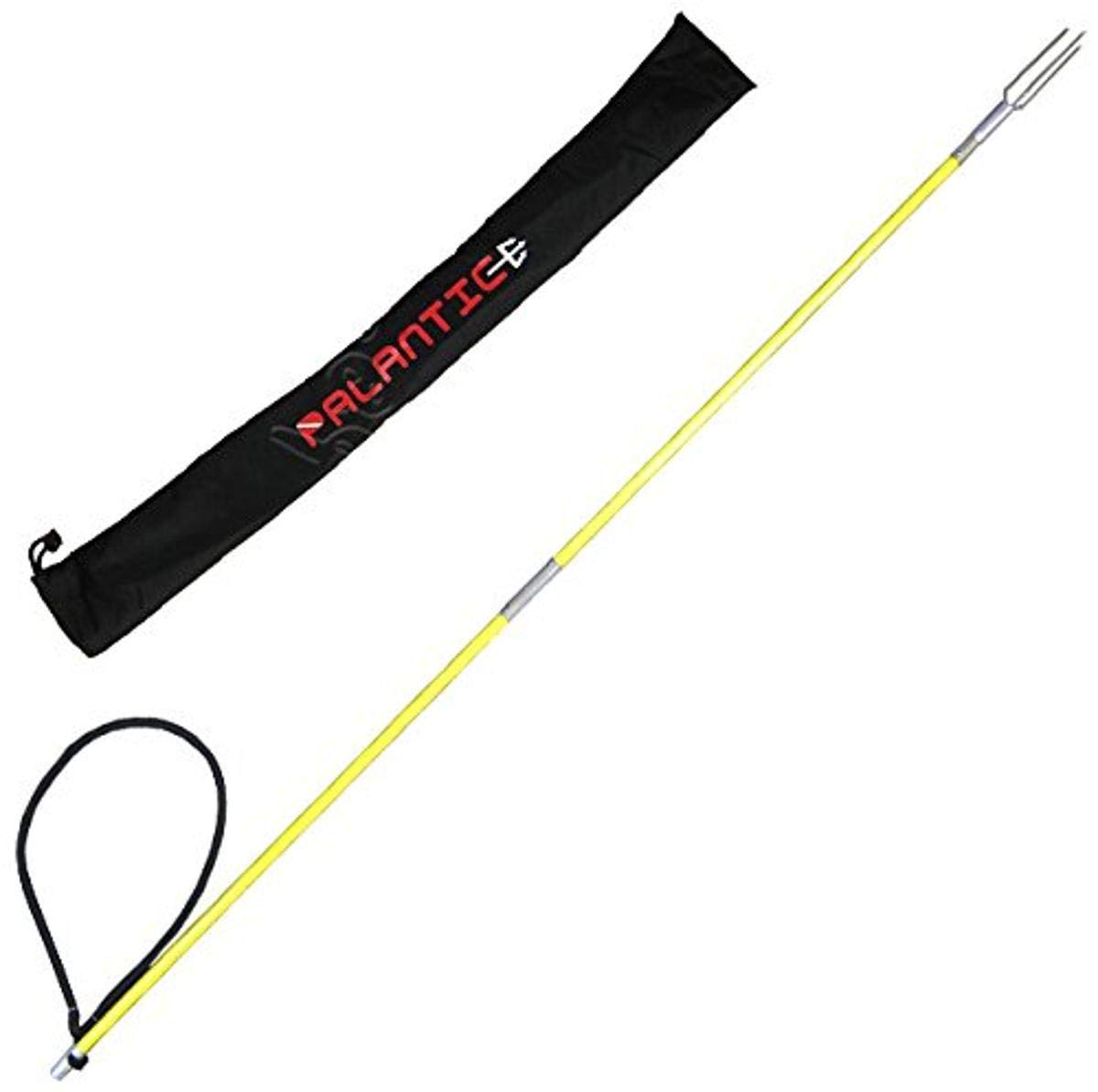 Scuba Choice 4.5' fiberglass pole spear with lionfish barb tip and carry bag for easy transport.
