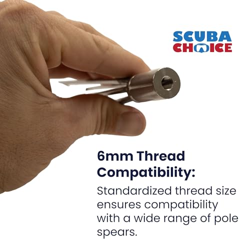 Scuba Choice 5-prong paralyzer barbs closeup showing grip design