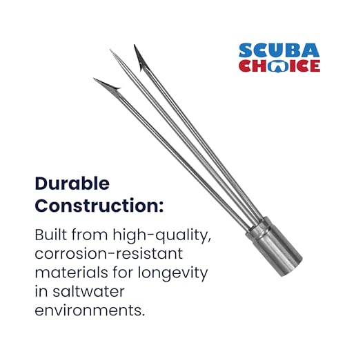 Scuba Choice 6mm thread pole spear tip compatible with most poles