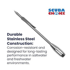 Scuba Choice 8mm female-thread fit closeup for secure compatibility.