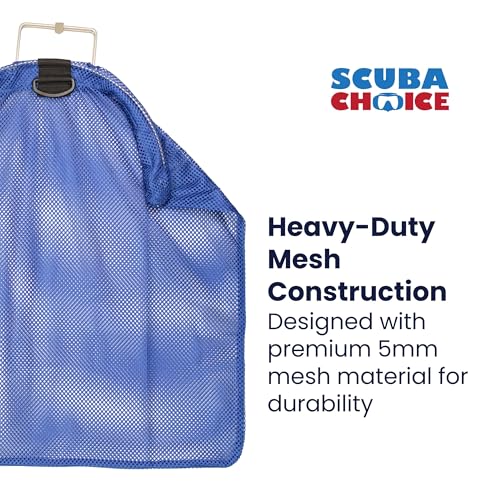 Scuba Choice fish bag net size 24x17 open shows expansive storage for catches