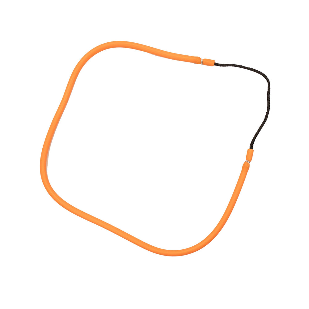 Scuba Choice orange rubber hand pole spear sling showing durable elasticity for reliable strikes