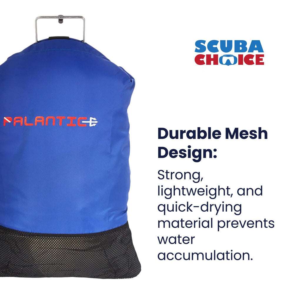 Blue Palantic nylon game bag ready for outdoor fishing