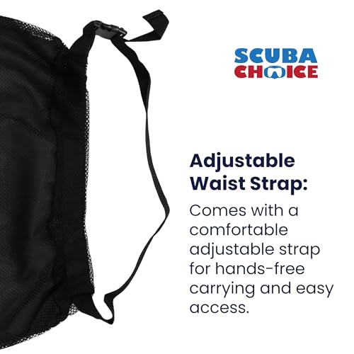 Durable mesh construction for underwater use and rugged dives.