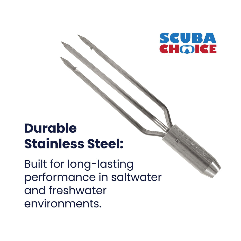 Scuba Choice tip mounted on a pole demonstrates simple field replacement.