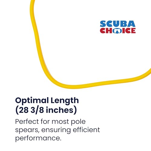 Scuba Choice yellow spear sling diameter 3/8in highlights reliable power for precise shots