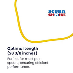 Scuba Choice yellow spear sling diameter 3/8in highlights reliable power for precise shots