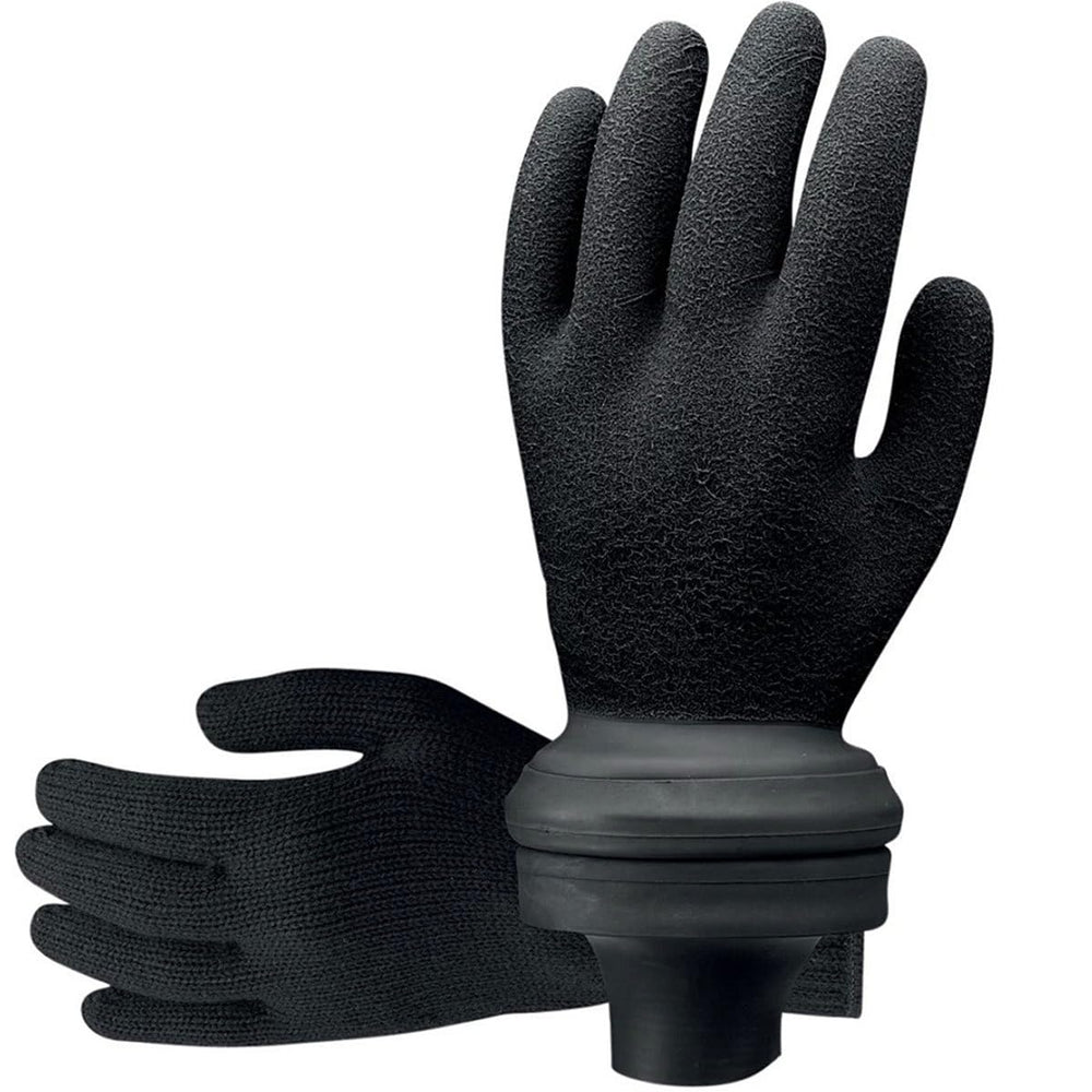 SCUBAPRO Easy-Don Dry Glove shows wrist-seal fit for drysuits and seals