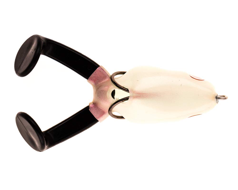 Scum Frog Bigfoot dual-hook system demonstrates secure weedless hooks for tough cover.