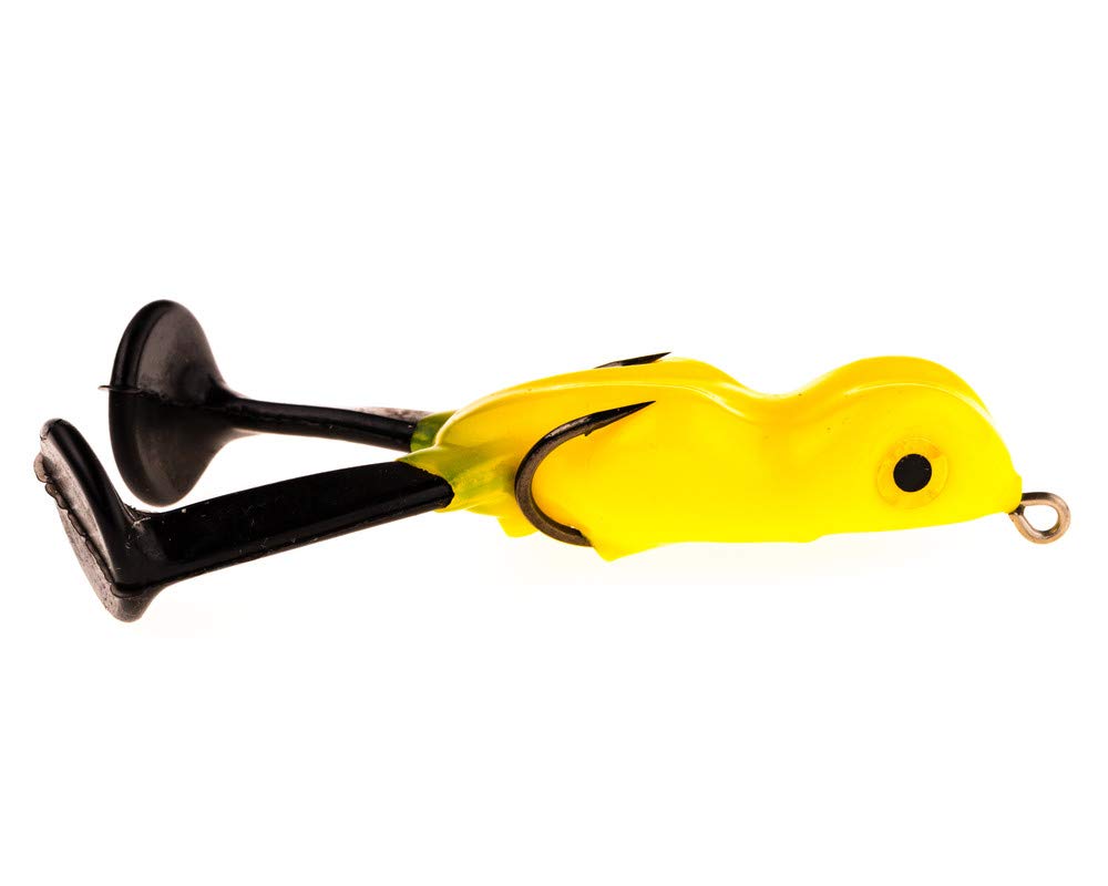 Scum Frog Bigfoot topwater lure creating bold surface action over thick bass cover.