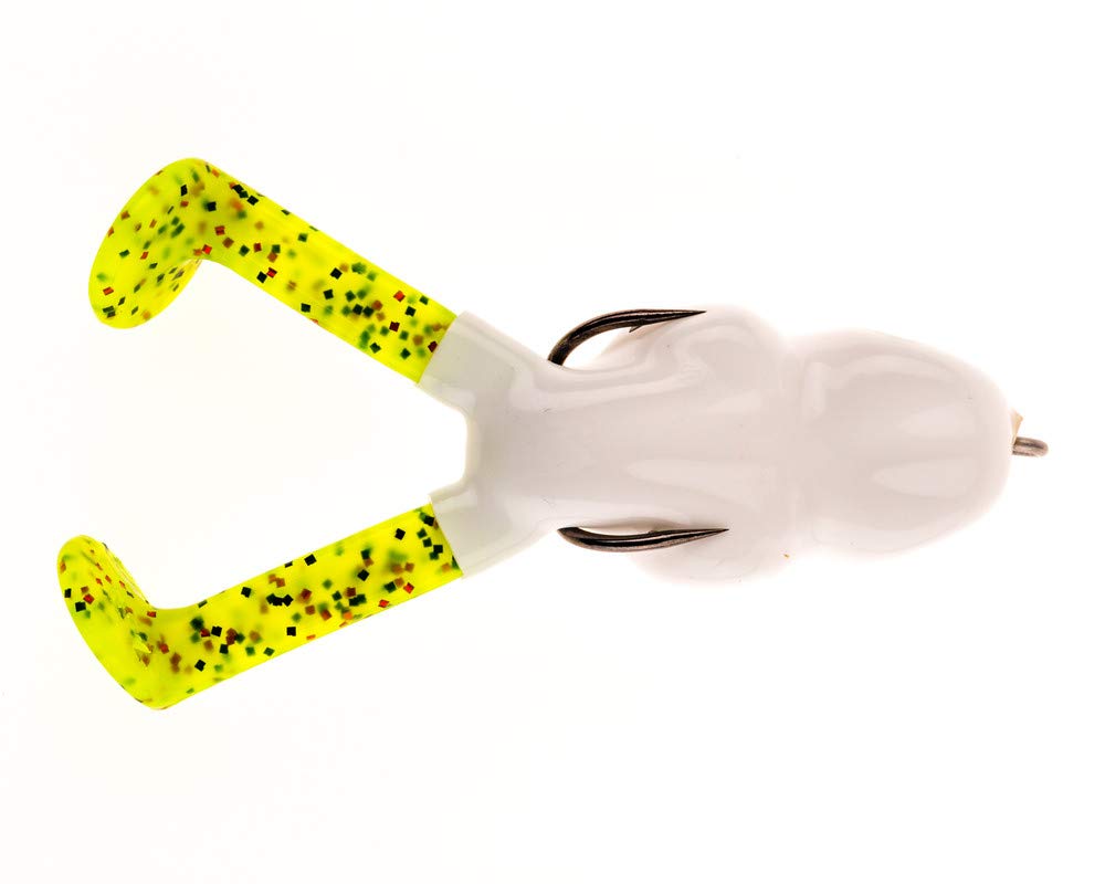 Scum Frog Little Big Foot topwater lure with subtler splash for calm water and pressured fish.
