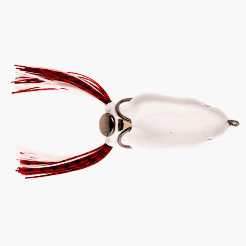 SCUM FROG painted hollow body lure with weedless hooks for snag-free retrieves
