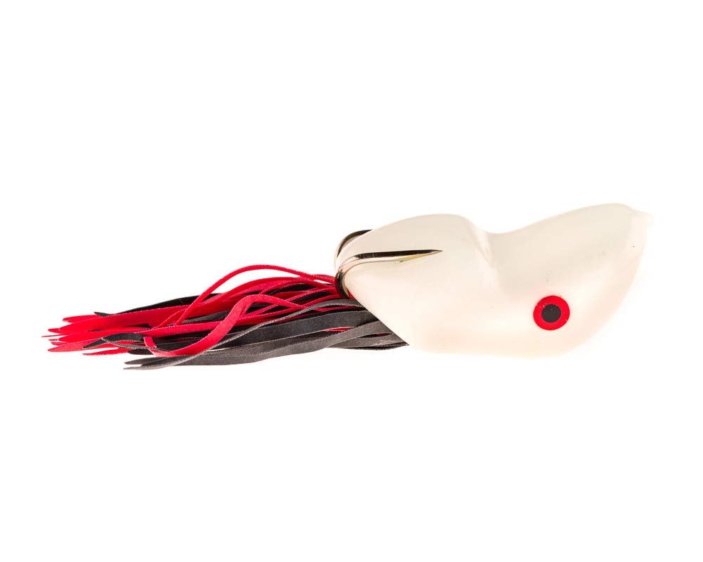 Scum Frog Popper weedless design glides over weedbeds for snag-free topwater action