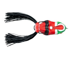 Close-up of SCUM FROG Trophy Santa Claus lure showing large side eyes.