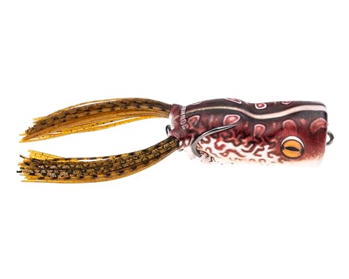 Scum Frog Trophy Series Painted Popper brass weight enhances casting distance and accuracy