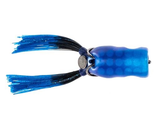 Scum Frog Trophy Painted Popper with double Owner hooks for strong landings.