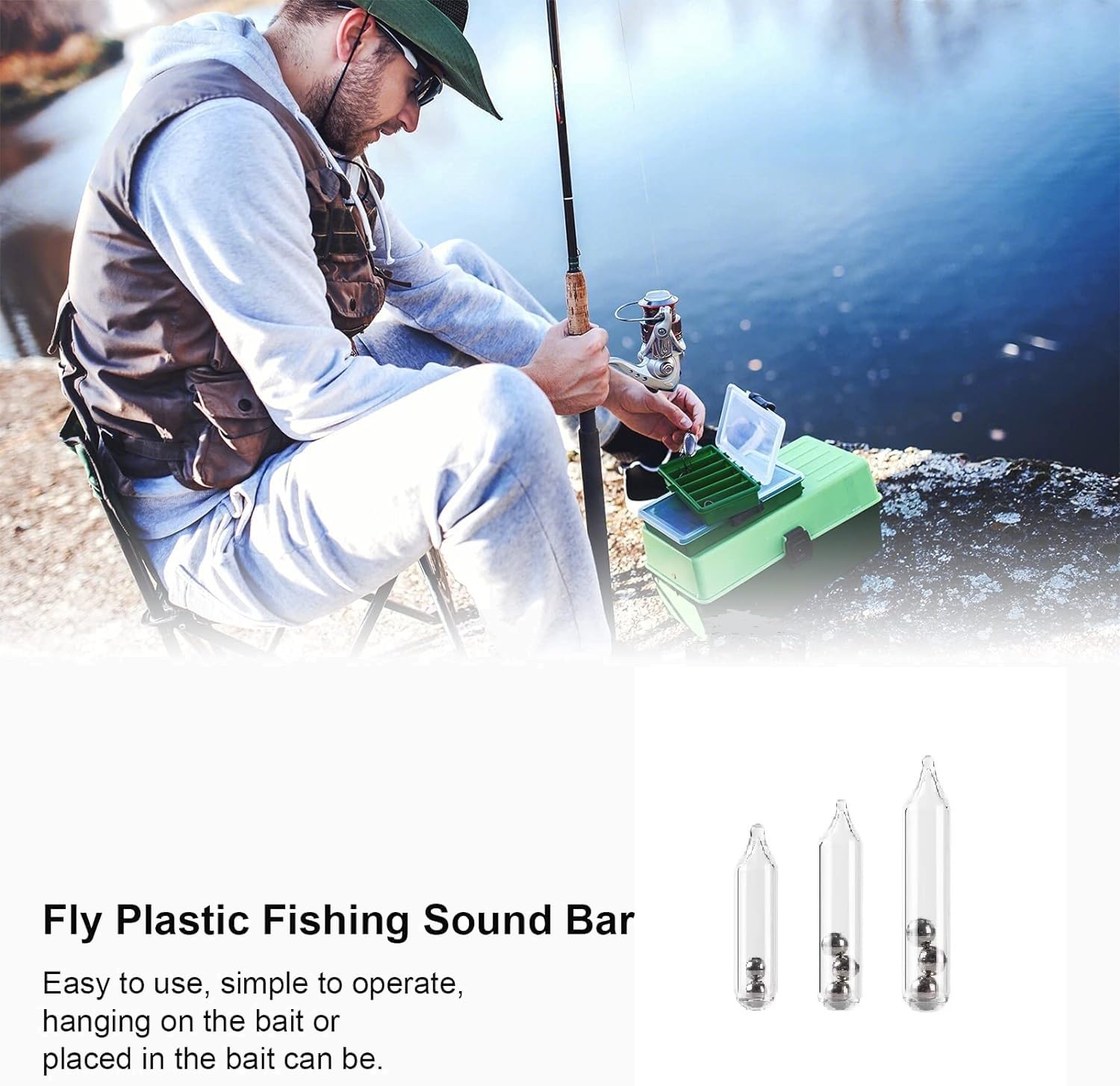 SCYORK jig lure glass rattles kit close-up - 3mm/4mm/5mm, image 2