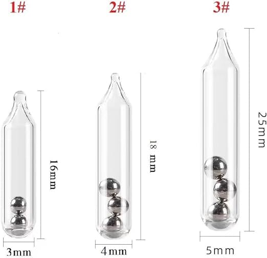 SCYORK rattles kit components: glass beads and steel balls