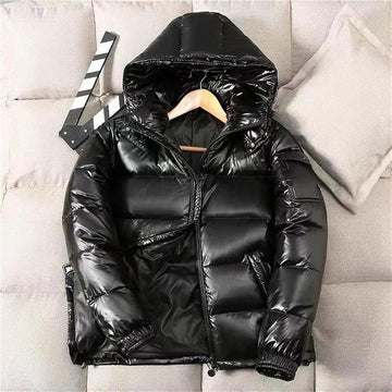 SDKOLPBNMZX parka long coat, front view, full upper-body protection against wind.